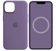 Чохол Silicone case (AAA) full with Magsafe and Animation для Apple iPhone 14 (6.1") Фіолетовий / Iris