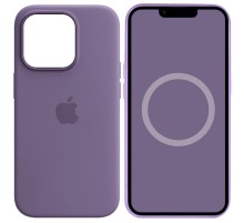 Чохол Silicone case (AAA) full with Magsafe and Animation для Apple iPhone 14 Pro (6.1") Фіолетовий / Iris