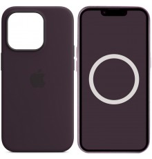 Чохол Silicone case (AAA) full with Magsafe and Animation для Apple iPhone 14 Pro (6.1") Фіолетовий / Elderberry