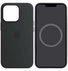 Чохол Silicone case (AAA) with Magsafe and Animation для Apple iPhone 14 Pro (6.1") Чорний / Midnight