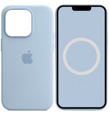 Чохол Silicone case (AAA) with Magsafe and Animation для Apple iPhone 14 Pro Max (6.7") Блакитний / Sky