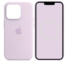 Чохол Silicone case (AAA) full with Magsafe and Animation для Apple iPhone 14 Pro Max (6.7") Бузковий / Lilac