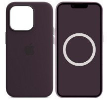Чохол Silicone case (AAA) full with Magsafe and Animation для Apple iPhone 14 Pro Max (6.7") Фіолетовий / Elderberry