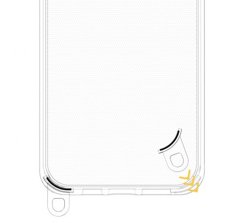 Чохол TPU Transparent with Straps для Apple iPhone 14 Pro Max (6.7") Green / Red Чохол TPU Transparent with Straps для Apple iPhone 14 Pro Max (6.7") Green / Red