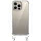 Чохол TPU Transparent with Straps для Apple iPhone 14 Pro Max (6.7") Light Pink