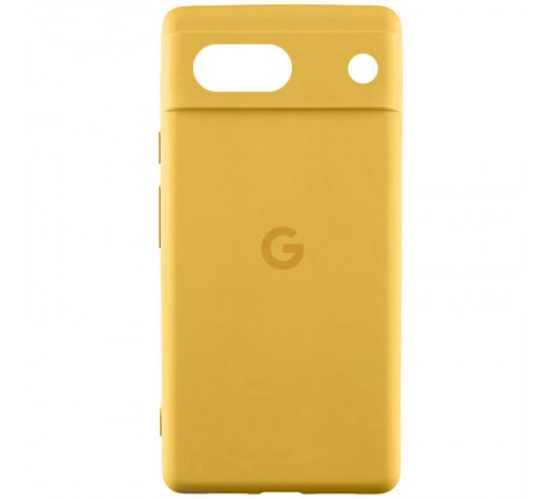 Чохол Silicone Cover Lakshmi Full Camera (AAA) with Logo для Google Pixel 7a Жовтий / Yellow
