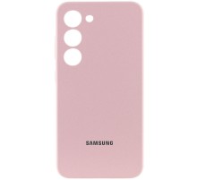 Чохол Silicone Cover Lakshmi Full Camera (AAA) with Logo для Samsung Galaxy S23 Рожевий / Pink Sand