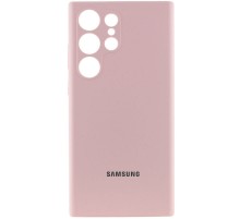 Чохол Silicone Cover Lakshmi Full Camera (AAA) with Logo для Samsung Galaxy S23 Ultra Рожевий / Pink Sand