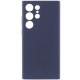 Чохол Silicone Cover Lakshmi Full Camera (AAA) with Logo для Samsung Galaxy S23 Ultra Темно-синій / Midnight blue