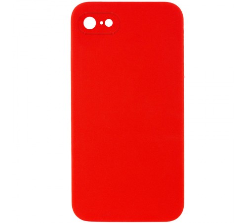 Чохол Silicone Case Square Full Camera Protective (AA) NOLOGO для Apple iPhone 7/8/SE (2020) (4.7") Червоний / Red