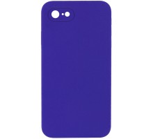 Silicone Case Square Full Camera Protective (AA) NOLOGO для Apple iPhone 7 / 8 / SE (2020) (4.7") Фіолетовий / Ultra Violet