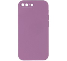 Silicone Case Square Full Camera Protective (AA) NOLOGO для Apple iPhone 7 plus / 8 plus (5.5") Ліловий / Lilac Pride