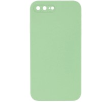Silicone Case Square Full Camera Protective (AA) NOLOGO для Apple iPhone 7 plus / 8 plus (5.5") М'ятний / Mint