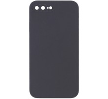 Silicone Case Square Full Camera Protective (AA) NOLOGO для Apple iPhone 7 plus / 8 plus (5.5") Сірий / Dark Gray