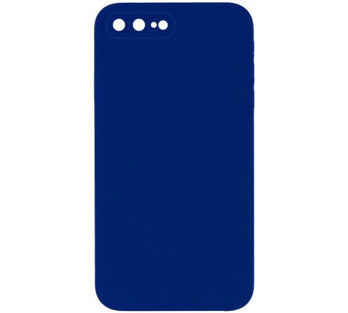 Чохол Silicone Case Square Full Camera Protective (AA) NOLOGO для Apple iPhone 7 plus/8 plus (5.5") Синій / Deep navy