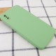 Silicone Case Square Full Camera Protective (AA) NOLOGO для Apple iPhone X / XS (5.8") М'ятний / Mint