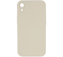 Silicone Case Square Full Camera Protective (AA) NOLOGO для Apple iPhone XR (6.1") Бежевий / Antique White