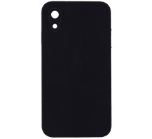 Silicone Case Square Full Camera Protective (AA) NOLOGO для Apple iPhone XR (6.1") Чорний / Black