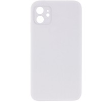 Silicone Case Square Full Camera Protective (AA) NOLOGO для Apple iPhone 11 (6.1") Білий / White