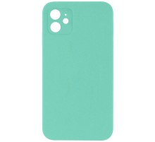 Silicone Case Square Full Camera Protective (AA) NOLOGO для Apple iPhone 11 (6.1") Бірюзовий / Turquoise