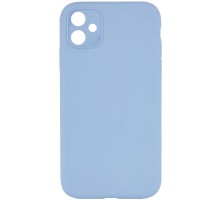 Silicone Case Square Full Camera Protective (AA) NOLOGO для Apple iPhone 11 (6.1") Блакитний / Lilac Blue