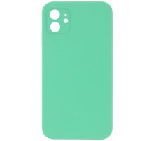 Silicone Case Square Full Camera Protective (AA) NOLOGO для Apple iPhone 11 (6.1") Зелений / Spearmint