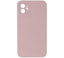Silicone Case Square Full Camera Protective (AA) NOLOGO для Apple iPhone 11 (6.1") Рожевий / Pink Sand