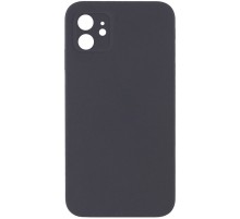 Silicone Case Square Full Camera Protective (AA) NOLOGO для Apple iPhone 11 (6.1") Сірий / Dark Gray