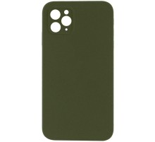Silicone Case Square Full Camera Protective (AA) NOLOGO для Apple iPhone 11 Pro (5.8") Зелений / Dark Olive