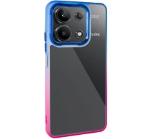 Чохол TPU+PC Fresh sip series для Xiaomi Redmi Note 13 4G Рожевий / Синій