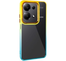 Чохол TPU+PC Fresh sip series для Xiaomi Redmi Note 13 Pro 4G / Poco M6 Pro 4G Бірюзовий / Помаранчевий