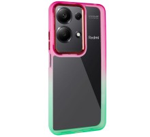 Чохол TPU+PC Fresh sip series для Xiaomi Redmi Note 13 Pro 4G / Poco M6 Pro 4G Салатовий / Рожевий