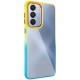 Чохол TPU+PC Fresh sip series для Samsung Galaxy A55 Бірюзовий / Помаранчевий