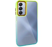 Чохол TPU+PC Fresh sip series для Samsung Galaxy A24 4G Бірюзовий / Лимонний