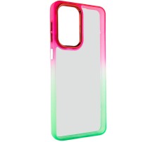 Чохол TPU+PC Fresh sip series для Realme C67 4G Салатовий / Рожевий