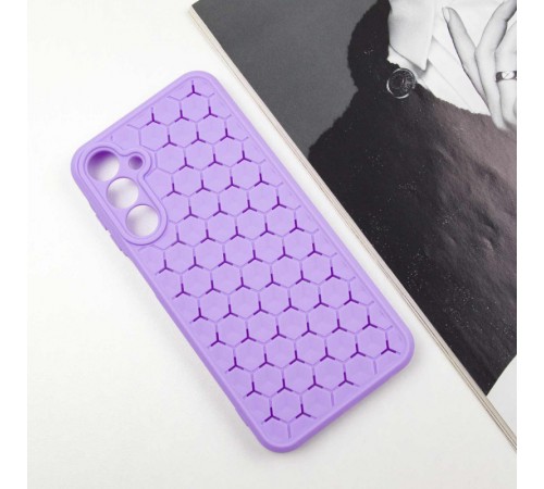 Чохол TPU Honeycomb для Samsung Galaxy A24 4G Бузковий / Dasheen Чохол TPU Honeycomb для Samsung Galaxy A24 4G Бузковий / Dasheen