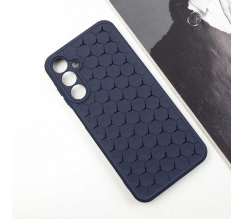Чохол TPU Honeycomb для Samsung Galaxy A25 5G Темно-синій / Midnight blue Чохол TPU Honeycomb для Samsung Galaxy A25 5G Темно-синій / Midnight blue