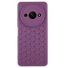 Чохол TPU Honeycomb для Xiaomi Redmi A3 Фіолетовий / Dark Purple