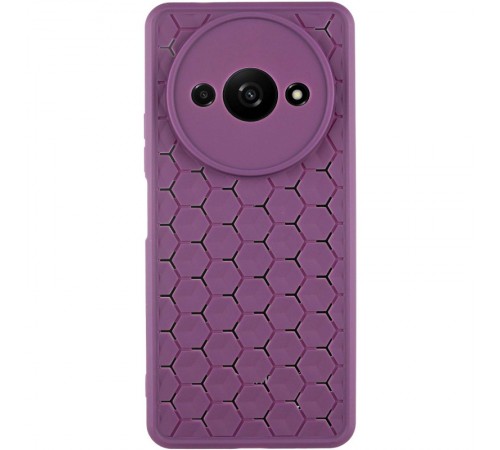 Чохол TPU Honeycomb для Xiaomi Redmi A3 Фіолетовий / Dark Purple Чохол TPU Honeycomb для Xiaomi Redmi A3 Фіолетовий / Dark Purple
