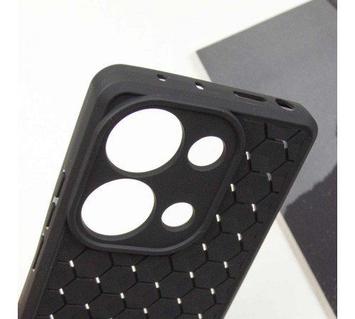 Чохол TPU Honeycomb для Xiaomi Redmi Note 13 Pro 4G / Poco M6 Pro 4G Чорний / Black Чохол TPU Honeycomb для Xiaomi Redmi Note 13 Pro 4G / Poco M6 Pro 4G Чорний / Black