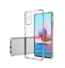 TPU чохол GETMAN Ease logo посилені кути Full Camera для Xiaomi Redmi Note 10 Pro / 10 Pro Max Безбарвний (прозорий)