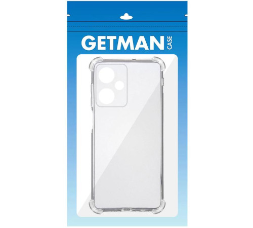 TPU чохол GETMAN Ease logo посилені кути Full Camera для Xiaomi Redmi 13 4G / Poco M6 4G Безбарвний (прозорий)