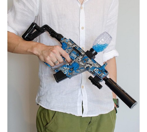 Автомат на гідрогелевих кульках (орбізах) Gel Energy Graffiti Blue