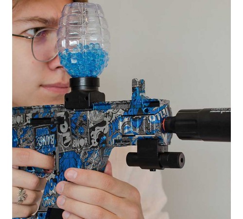 Автомат на гідрогелевих кульках (орбізах) Gel Energy Graffiti Blue