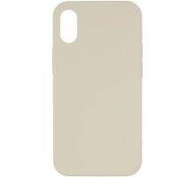 Чохол Silicone Case Full Protective (AA) NO LOGO для Apple iPhone X / XS (5.8") Бежевий / Antique White