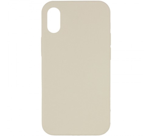 Чохол Silicone Case Full Protective (AA) NO LOGO для Apple iPhone X / XS (5.8") Бежевий / Antique White