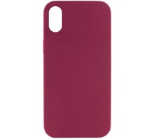 Чохол Silk Full Protective (AA) NO LOGO для Apple iPhone X / XS (5.8") Бордовий / Maroon