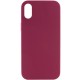 Чохол Silk Full Protective (AA) NO LOGO для Apple iPhone X / XS (5.8") Бордовий / Maroon