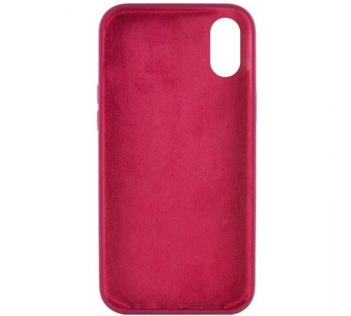 Чохол Silk Full Protective (AA) NO LOGO для Apple iPhone X / XS (5.8") Бордовий / Maroon