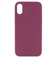 Чохол Silk Full Protective (AA) NO LOGO для Apple iPhone X / XS (5.8") Бордовий / Plum